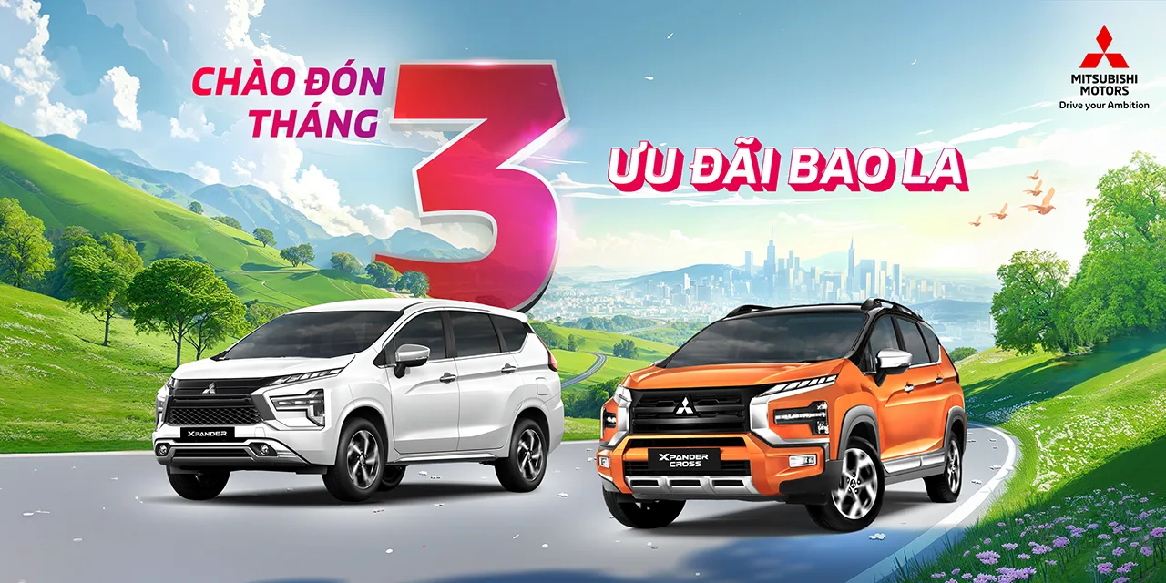 CHƯƠNG TRÌNH KHUYẾN MÃI HẤP DẪN CHO CÁC MẪU XE CỦA MITSUBISHI MOTORS VIỆT NAM TRONG THÁNG 03/2024